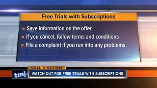 Call 4 Action: Watch out for free trials with subscriptions