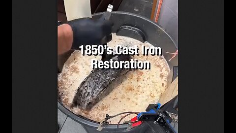 Restoration of an iron pan from the 1850s