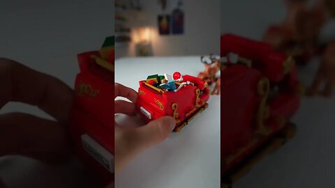 SECRET Compartment On LEGO Santa’s Sleigh!! #lego #christmas #santa #shorts