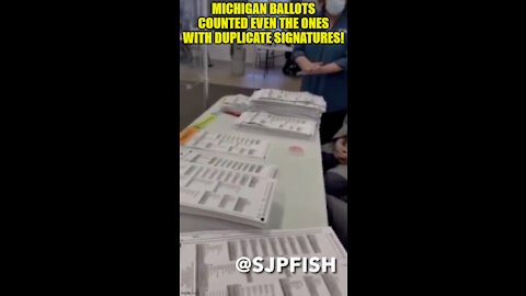In Michigan these guys are told to count ALL of the ballots even the ones with duplicate signatures!