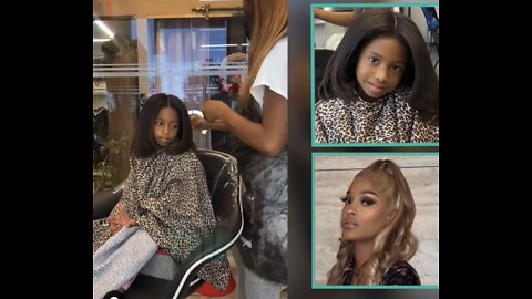 Joseline Daughter Bonnie in the Salon Getting Her Hair Done & her Facial expressions!🧑