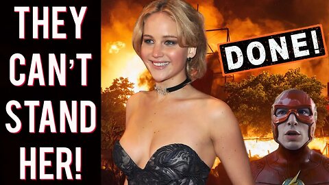 Jennifer Lawrence gets NAKED and boosts No Hard Feelings over The Flash! R rated MOVIE wrecks Ezra!