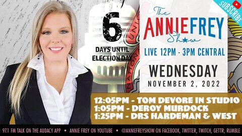#Illinois #SAFETAct, Crime Rising, Healthcare, Midterms in 6 Days • Annie Frey Show 11/2/22