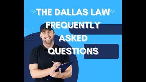 The Dallas Law Frequently Asked Questions - TCA 62-35-118 HD - Michael Mann Security Services - MMSS