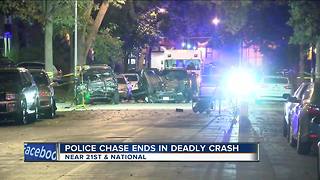 Milwaukee Police: 1 dead, 2 injured in overnight chase, crash