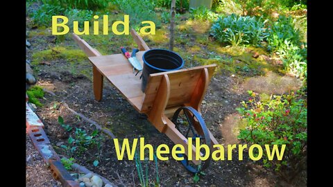 How to Build a Cedar Wood Wheelbarrow / Garden Woodworking