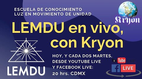 LEMDU EN VIVO CON KRYON: 18 julio 2023.