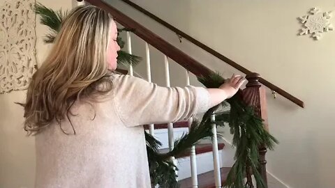 "Sprucing" up faux garland