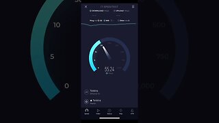 Belong mobileLTE speedtest indoors on iPhone 13
