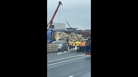 Chicken Truck Crashes On Highway 401