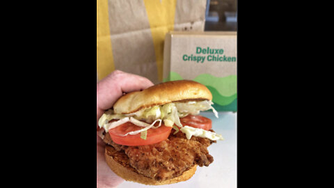 McDonalds Spicy Deluxe Crispy Chicken Sandwich
