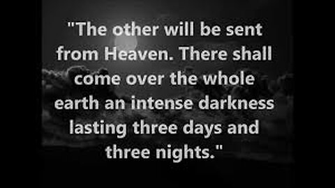 8TH APRIL SOLAR ECLIPSE -URGENT WARNING!! 3 DAYS OF DARKNESS ARE COMING! DO NOT GO OUT OVER THESE DAYS!