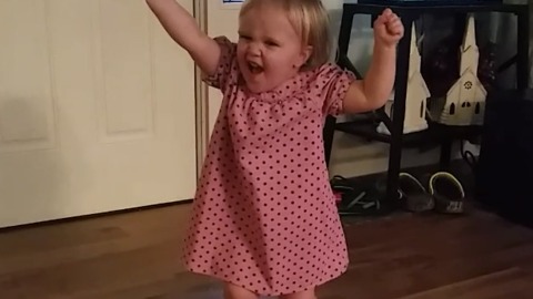 A Toddler Dances and Lip Syncs to Quiet Riot's "Come On Feel The Noize"
