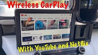 Another Wireless CarPlay Option With YouTube and Netflix. AI Box Lite