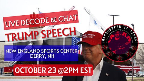 Grasshopper Live Decode Show - President Trump at New England Sports Center in Derry, NH