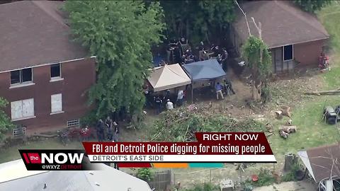 FBI digging in Detroit in connection with missing persons cases