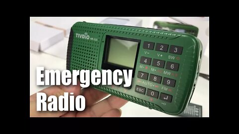 TIVDIO HR-11S Emergency Solar Hand Crank AM FM Shortwave Radio and Power Bank Review