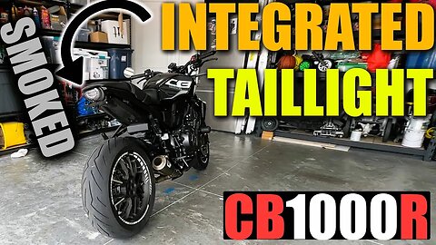 Honda CB1000R Integrated Tail Light Installation | LED & SMOKED OUT!!