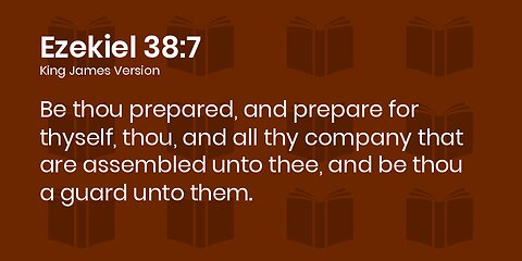 Be thou prepared!