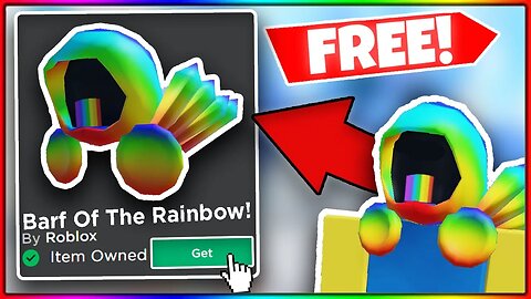 ⭐ How To Get The FREE Dominus Barf Of The Rainbow On Roblox!