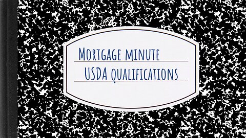 USDA Qualifications