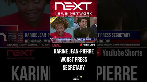 Karine Jean-Pierre Claims Title of Worst Press Secretary #shorts