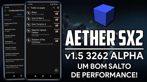 Aether SX2 v1.5 ALPHA | UMA BOA MELHORADA NA PERFORMANCE! | God Of War 2, Black, Need For Speed...