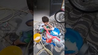 Dia de lavar os brinquedos