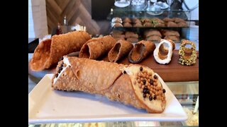 BIGGEST CANNOLI IN ARIZONA! Footlong treat at The Sicilian Butcher is bigger than your forearm - ABC15 Digital