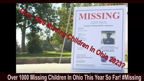 Over 1000 Missing Children In Ohio This Year So Far! #Missing
