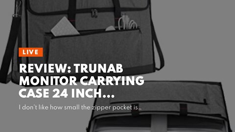 Review: Trunab Monitor Carrying Case 24 Inch Padded Travel Bag Hold Up to 2 LCD ScreensTVs, No...
