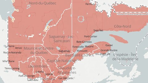 COVID-19: Ces 7 régions du Québec ont eu moins de 10 cas par jour dans la dernière semaine