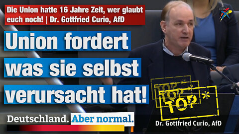 Die Union hatte 16 Jahre Zeit, wer glaubt euch noch! | Dr. Gottfried Curio, AfD