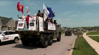 Clarence commemorates Memorial Day with socially distant flag parade