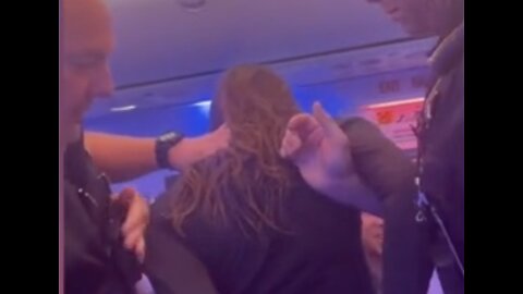 Police Drag Drunk (or Crazy?) Woman Off Plane For Causing a Scene