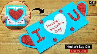 DIY Easy Happy Mother's Day Special Card Making | Handmade Mother's day Greeting Card Idea