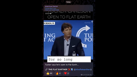 Tucker says he's open to Flat Earth...