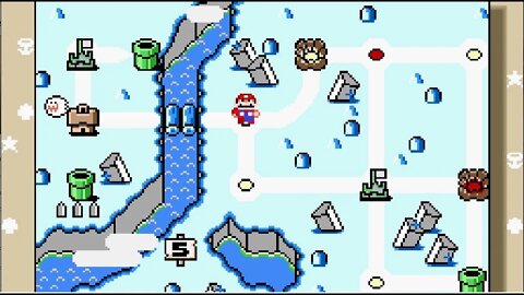 SMW With the levels of NSMB Frozen World 5