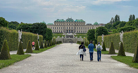 Виена, дворецът Белведер - галерия в 4К