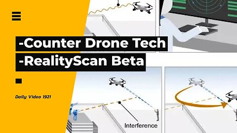 Counter Drone Technology Challenges, RealityScan Beta