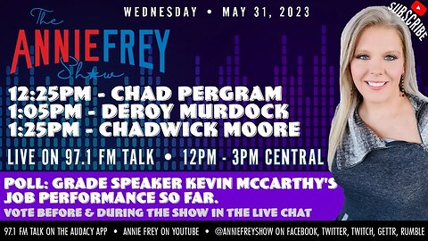 Debt Ceiling Deal, Kevin McCarthy, Tim Scott, Tucker Carlson • Annie Frey Show 5/31/23