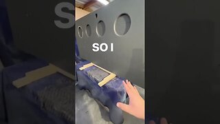 Door painting jig to paint both sides at once.