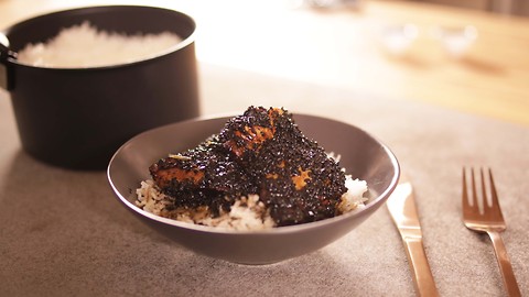 John Whaite's 5 ingredient sticky black sesame chicken