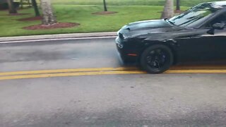 DODGE HELLCAT CHASES PORSCHE