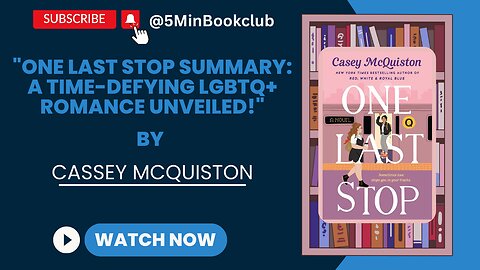 "One Last Stop Summary: A Time-Defying LGBTQ+ Romance Unveiled!"