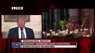 President Trump addresses mass shootings