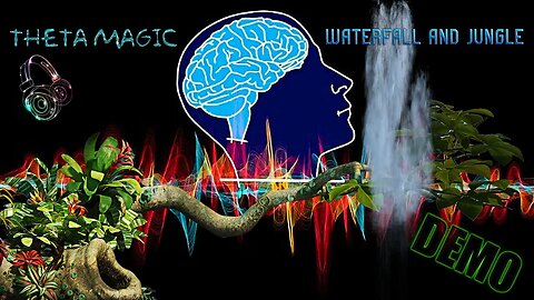 Theta Magic Waterfall & Jungle (Demo) Audio Meditation