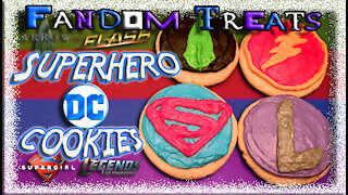 FANDOM TREATS | DC SUPERHERO LOGO COOKIES