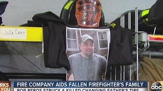 Baltimore County fire company aids fallen firefighter's family