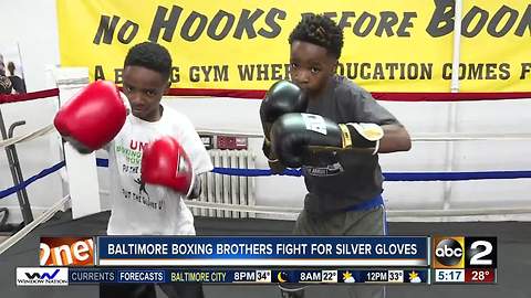 Baltimore boxing brothers fight for Silver Gloves